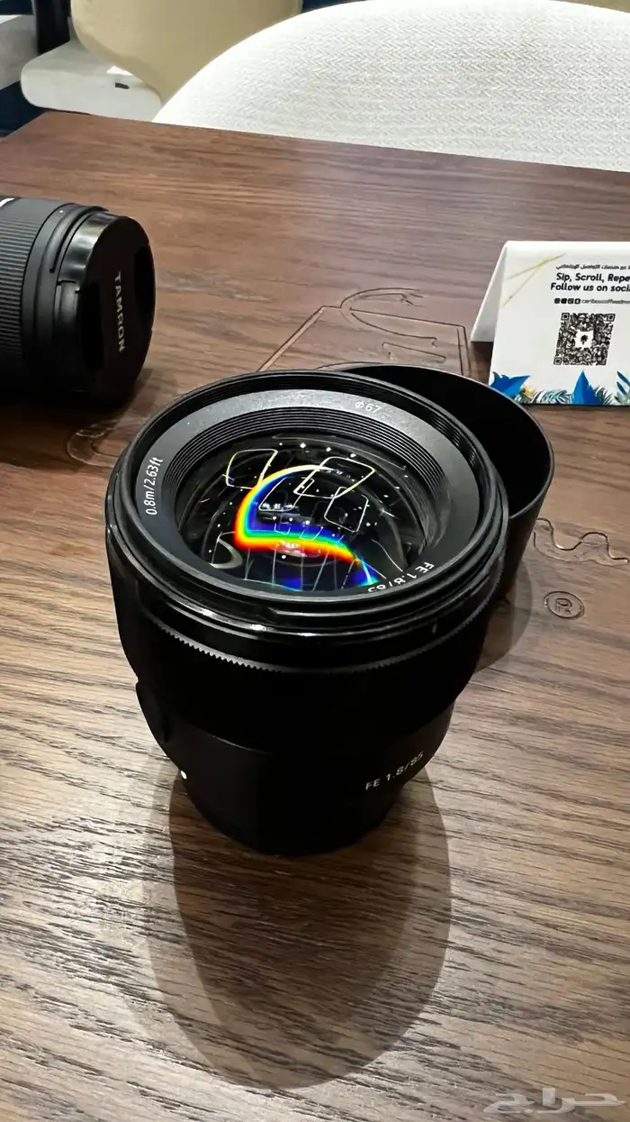 عدسة كاميرا سوني وعدسة تامرون tamron 2