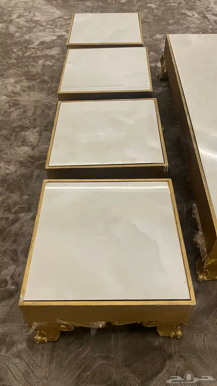 طااوله ارضيه سراميك مع 4خدمه 2