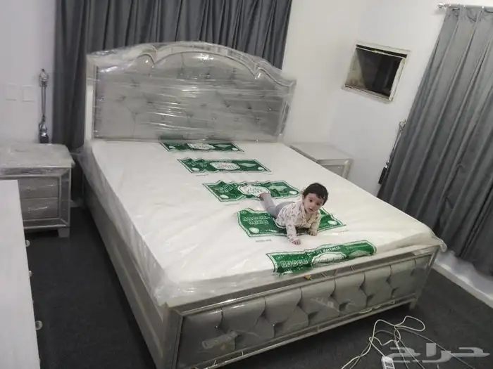 سرير جديد نفر واحد نفرين مع توصيل 1