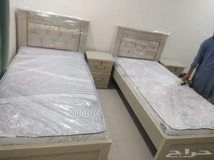 سرير جديد نفر واحد نفرين مع توصيل 3