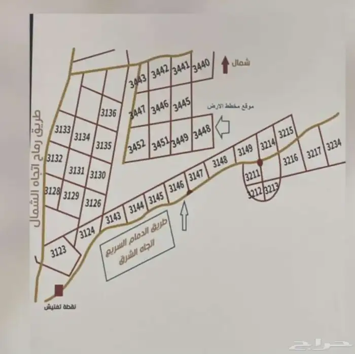للبيع اراضي مخططات شرق الرياض طريق رماح وطريق الدمام 1