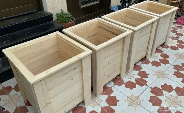 اصيصات احواض خشبيه قرب موسم الزراعه 3