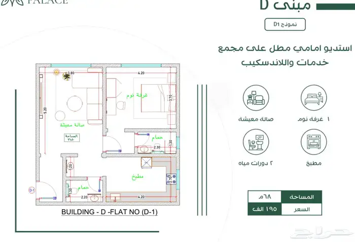 شقق تمليك في درب الحرمين للسكن والاستثمار ويوجد استدوهات 43