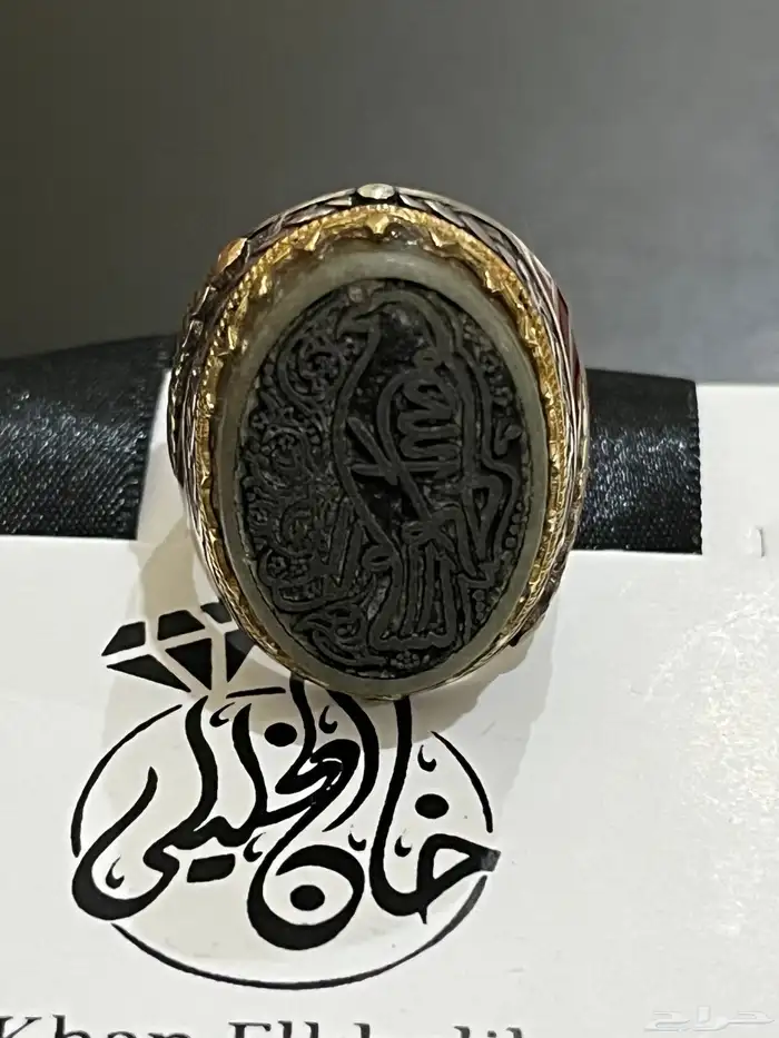 خواتم فضه مرصعه بالاحجار الكريمه الطبيعيه السبح 100 ريال 3