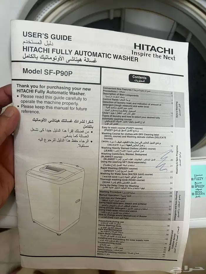 غساله اوتوماتيك هيتاشي 4