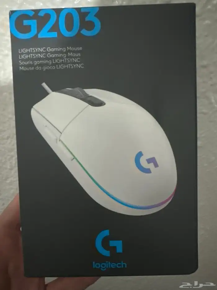 كيبورد redragon k552 ابيض   ماوس g203 ابيض حالته سليمه 2