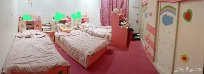 غرفة نوم بنات واثاث للبيع 0
