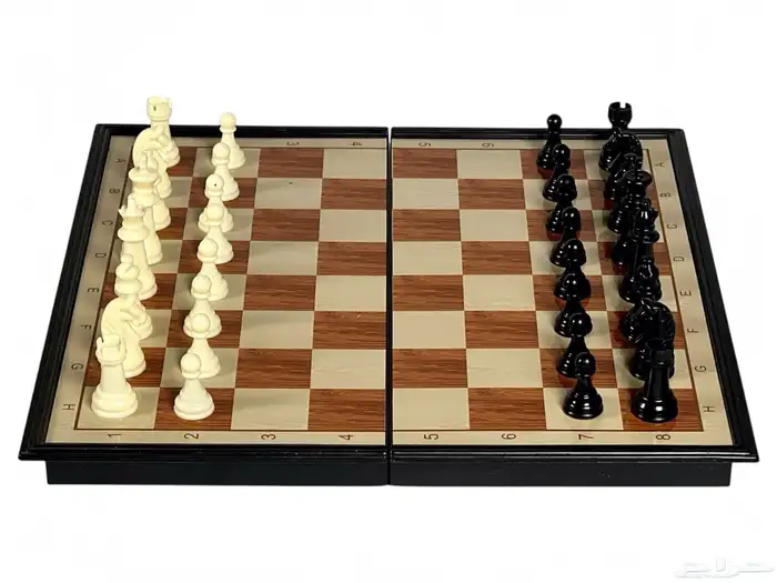 شطرنج مغناطيسية بالحجم الوسط - لعبة شطرنج قابلة للطي 0