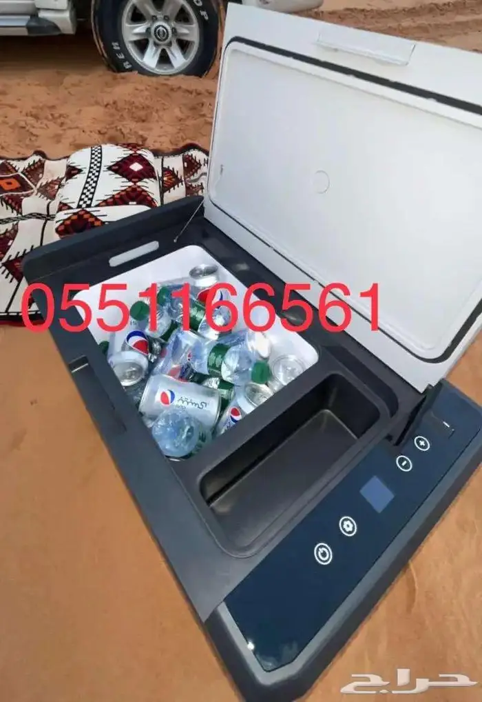 ثلاجة متنقلة للسيارات تستخدم لجميع الرحلات 0