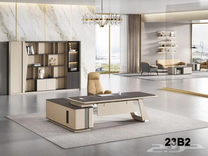 Office Furniture جديد مكتب طقم مدير و مكاتب مودرن و كراسي 26