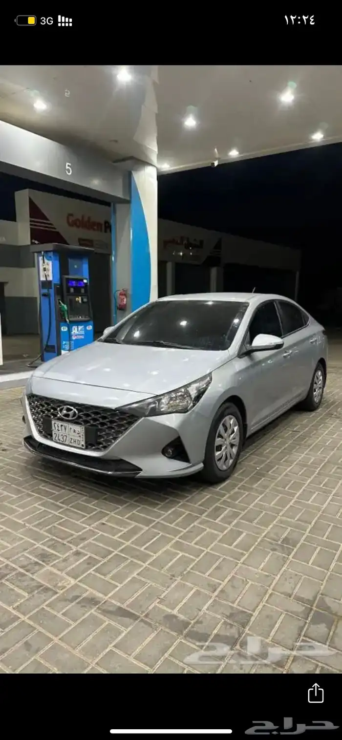 اكسنت 2021 فضي نضيف 1