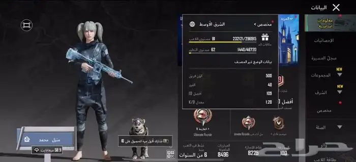 حساب ببجي 5