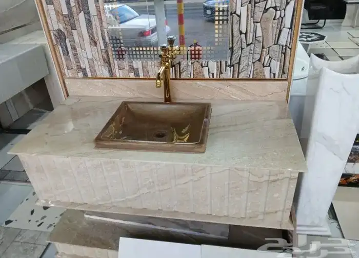 مغاسل رخام طبيعي وصناعي جميع الانواع درج داخلي خارجي جرانيك 1