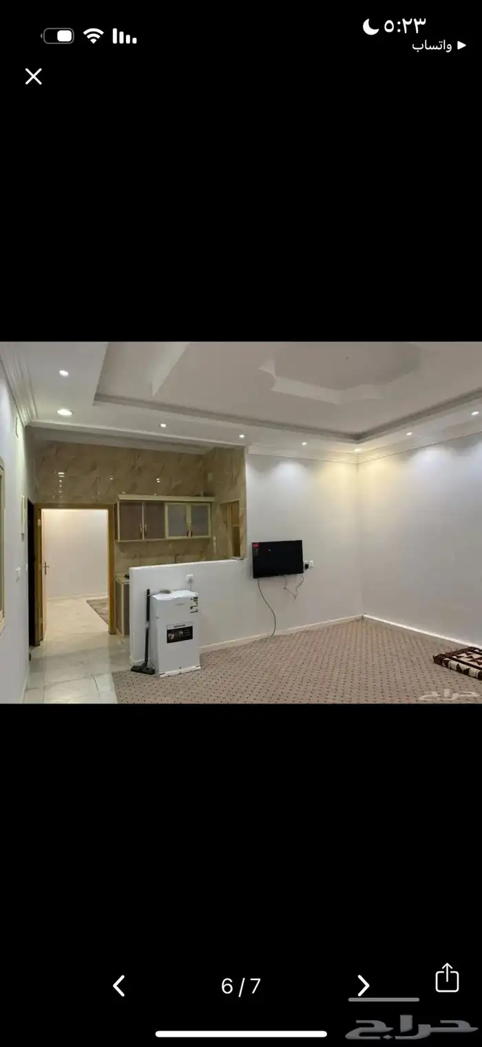 شقه مشتركه للايجار بينها وبين الكليه التطبيقه حوالي 4 كيلو 0