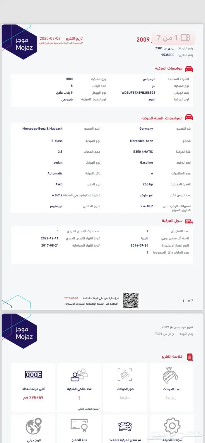 مرسيدس W211 E350 2009 10