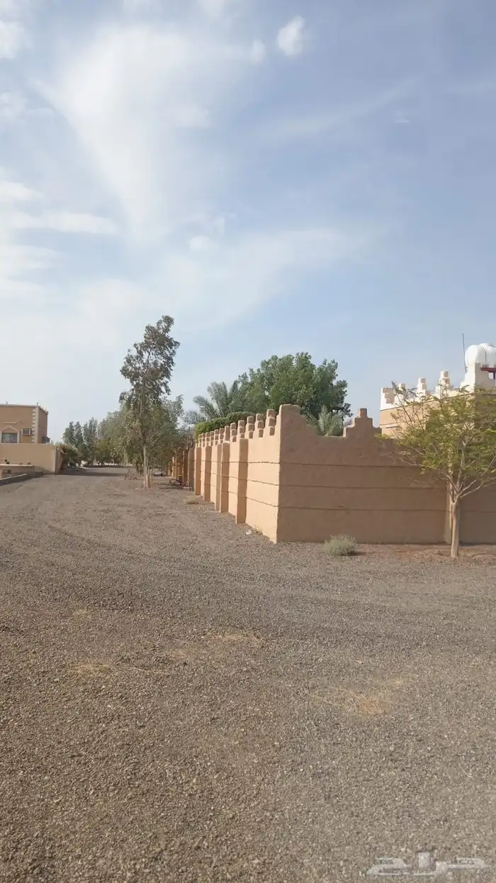 للبيع او للايجار مزرعه فيها استراحه وعدد 4بيوت بهجره السرداح 15