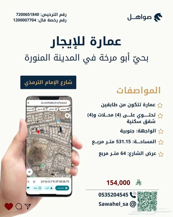 شقق للإيجار بحي أبو مرخة بمنطقة المدينة المنورة 0