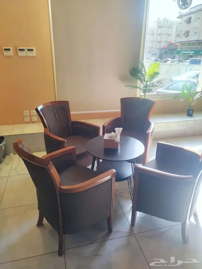 كراسي مع ثلاجه عرض كلها بحاله ممتازه 2