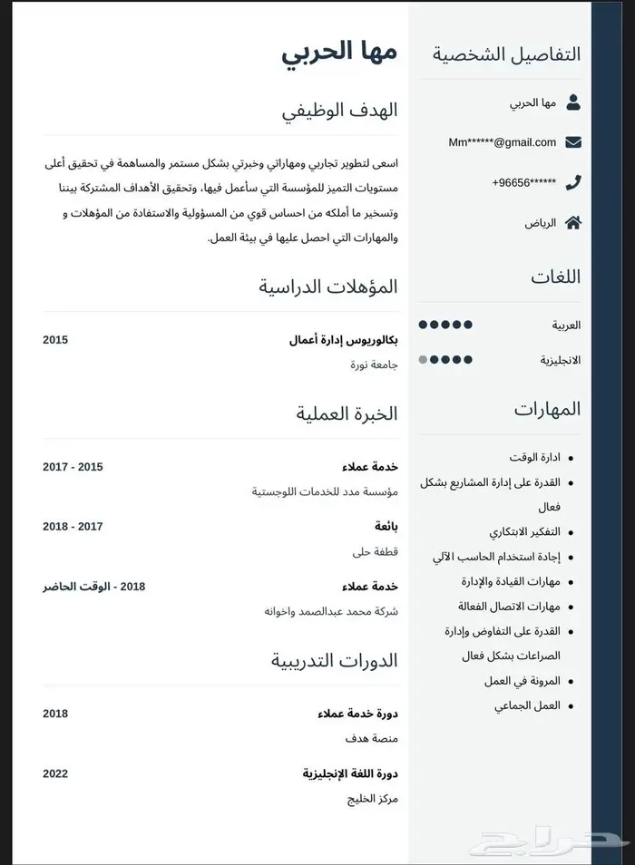 سيرة ذاتية احترافيةpdf تزيد فرصة توظيفك 4