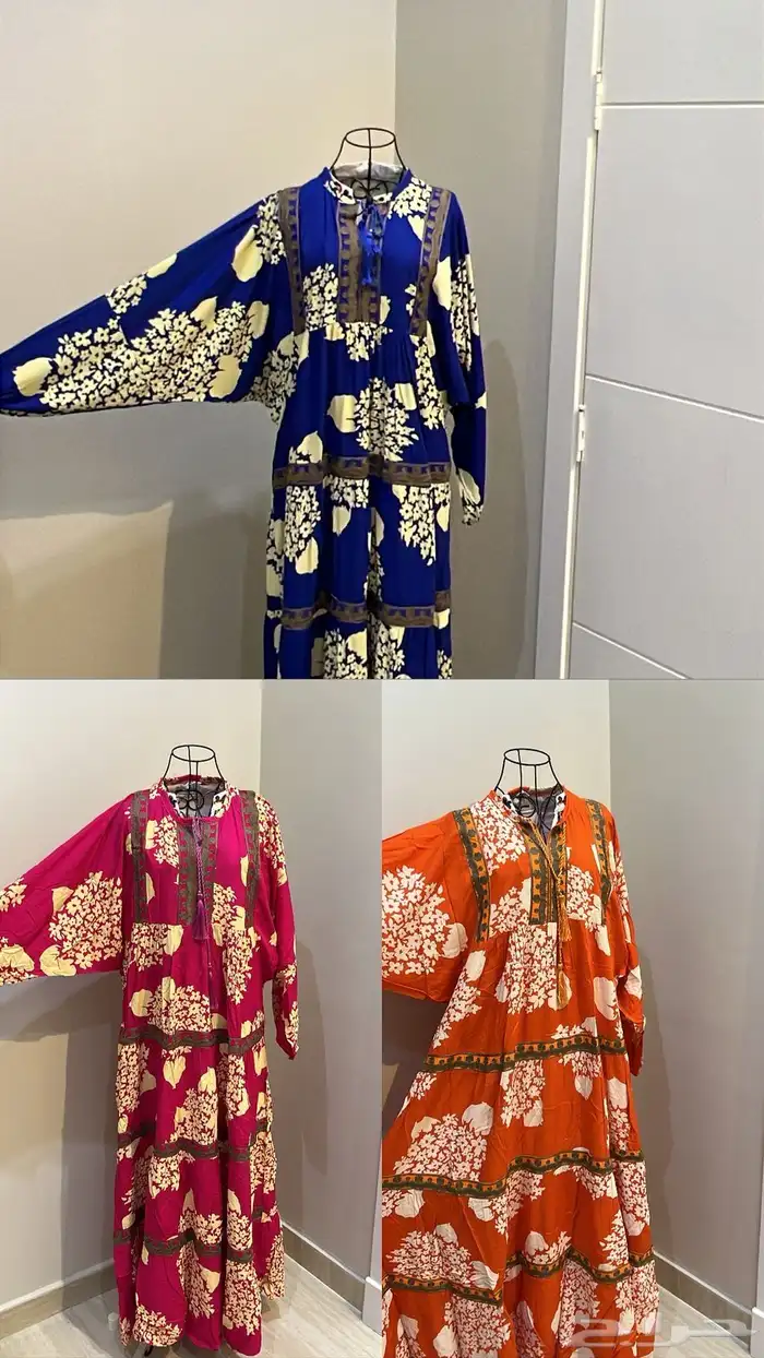جلابيات نسائية قطن 100   وتطريز يدوي 0