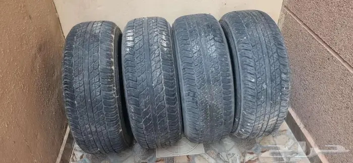 4 كفرات دنلوب نظاف اصليات 265 65 17 للجيوب 0