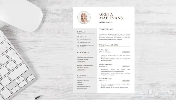 تصميم سيرة ذاتية متوافقة مع نظام ATS 0