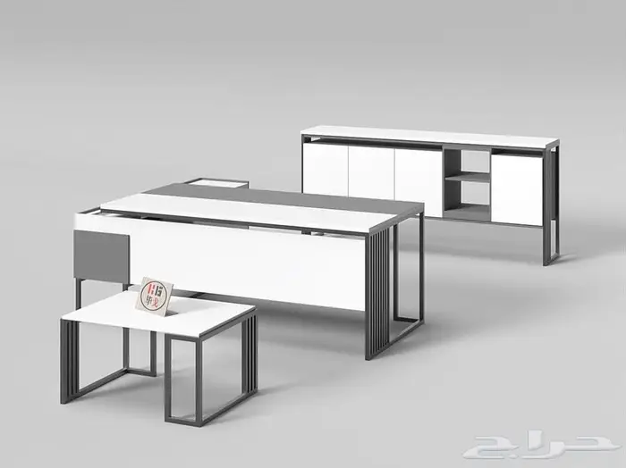 Office Furniture جديد مكتب طقم مدير و مكاتب مودرن و كراسي 44