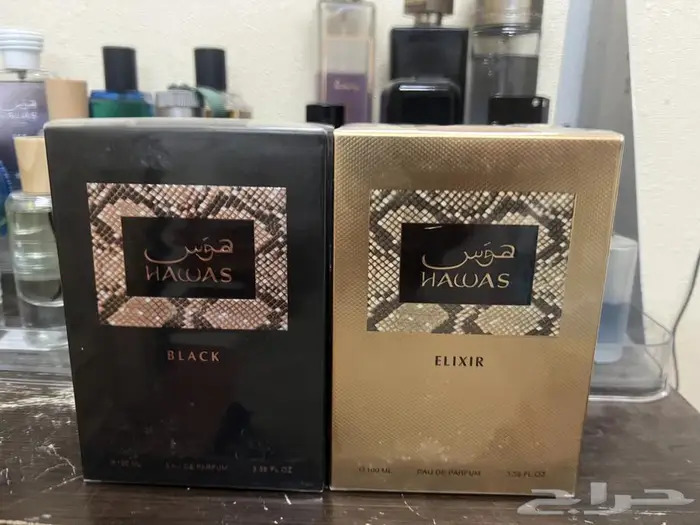 عطر الرصاصي هوس بلاك و الكسير 0