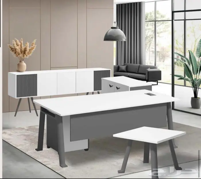 Office Furniture جديد مكتب طقم مدير و مكاتب مودرن و كراسي 40