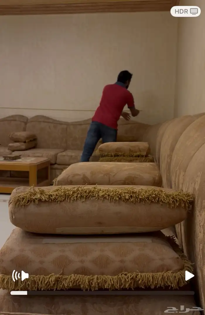 كنب مجلس كبير 10 5 تقريبا خشب سويدي ثقيل 4