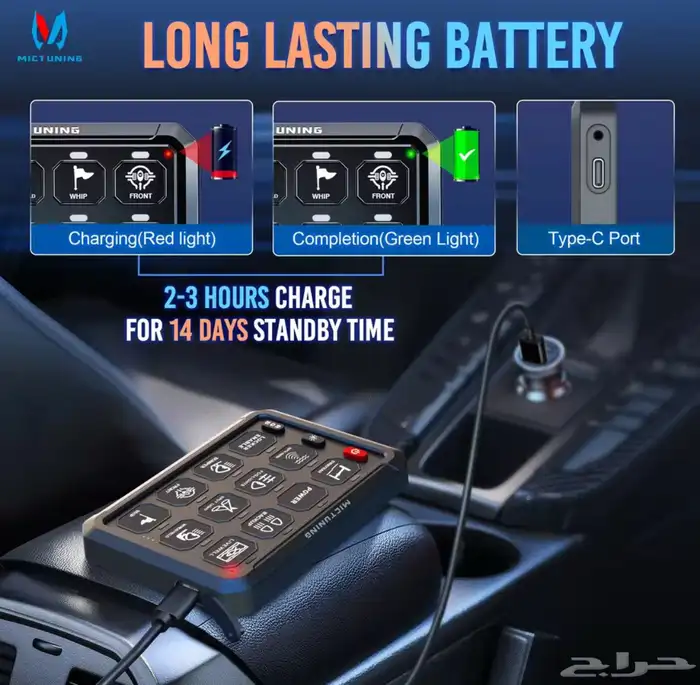 سويتش بانل لاسلكي للسيارات MICTUNING 1