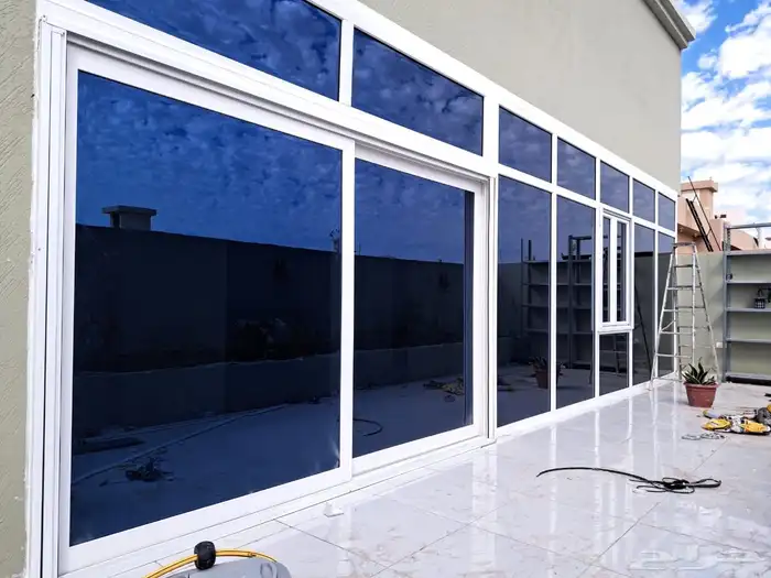 نوافذ وأبواب UPVC المنيوم ابواب WPC 20