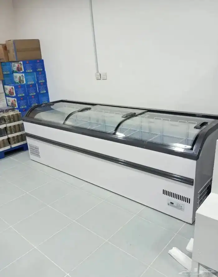 فريزر ارضى أبواب سحاب زجاج فريزر باب زجاج مقوس عرض فريزرات 3