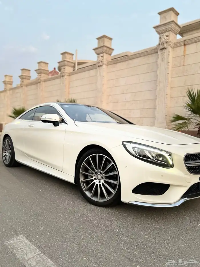 مرسيدس S500 كوب قمة النظافة 2015 ممشى قليل بحالة الوكالة 9