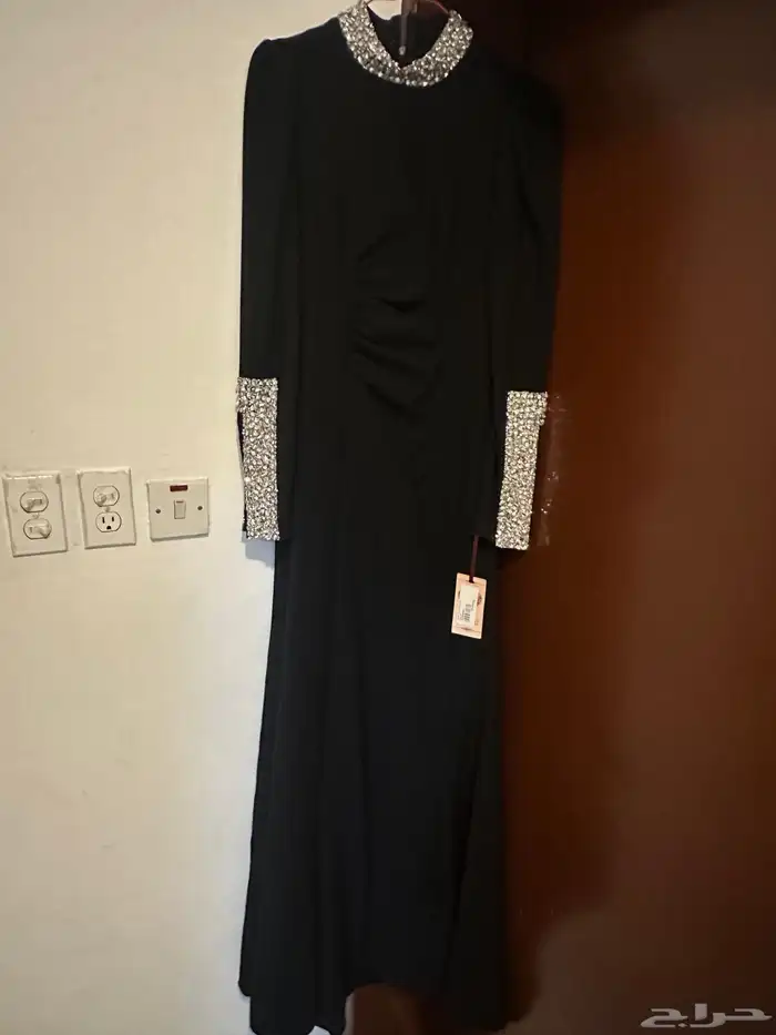 فستان سهرة اسود انيق 1