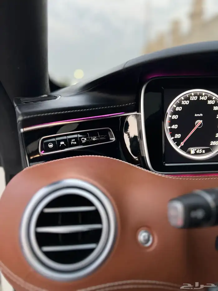 مرسيدس S500 كوب قمة النظافة 2015 ممشى قليل بحالة الوكالة 19