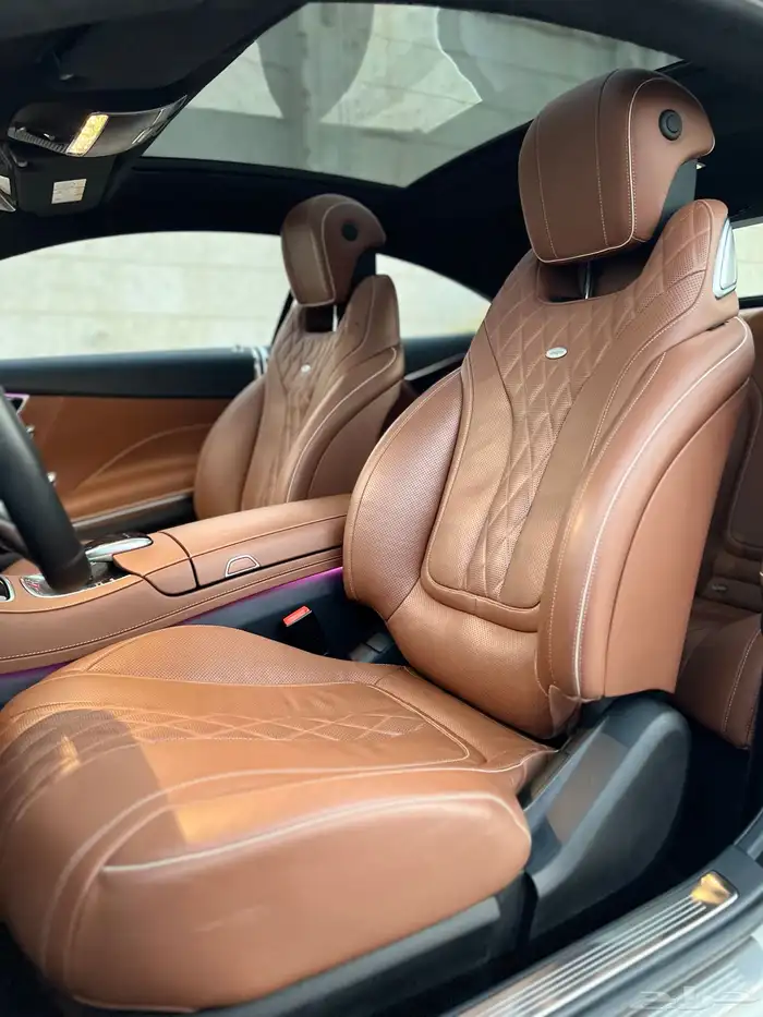 مرسيدس S500 كوب قمة النظافة 2015 ممشى قليل بحالة الوكالة 28