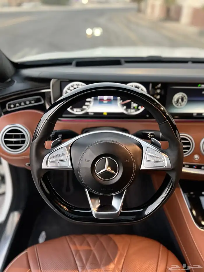 مرسيدس S500 كوب قمة النظافة 2015 ممشى قليل بحالة الوكالة 21