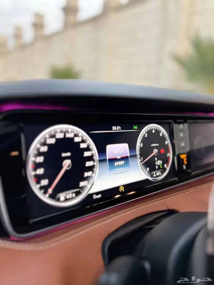 مرسيدس S500 كوب قمة النظافة 2015 ممشى قليل بحالة الوكالة 22