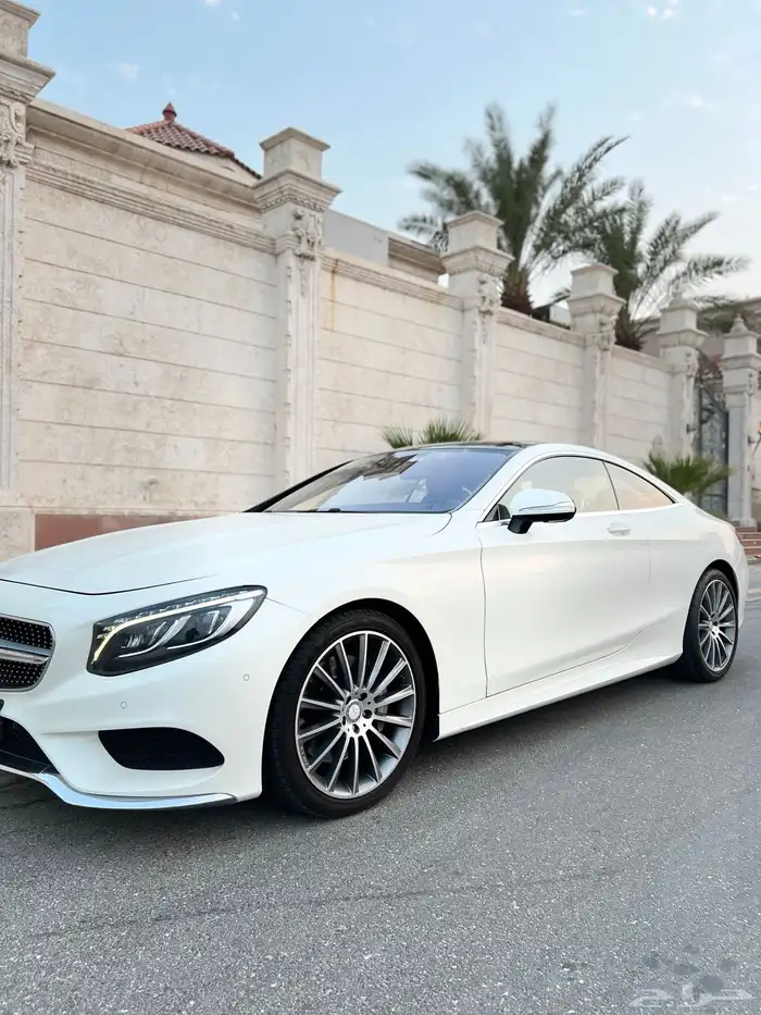 مرسيدس S500 كوب قمة النظافة 2015 ممشى قليل بحالة الوكالة 4