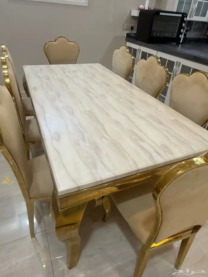 طاول طعام رخام 8 كراسي 1