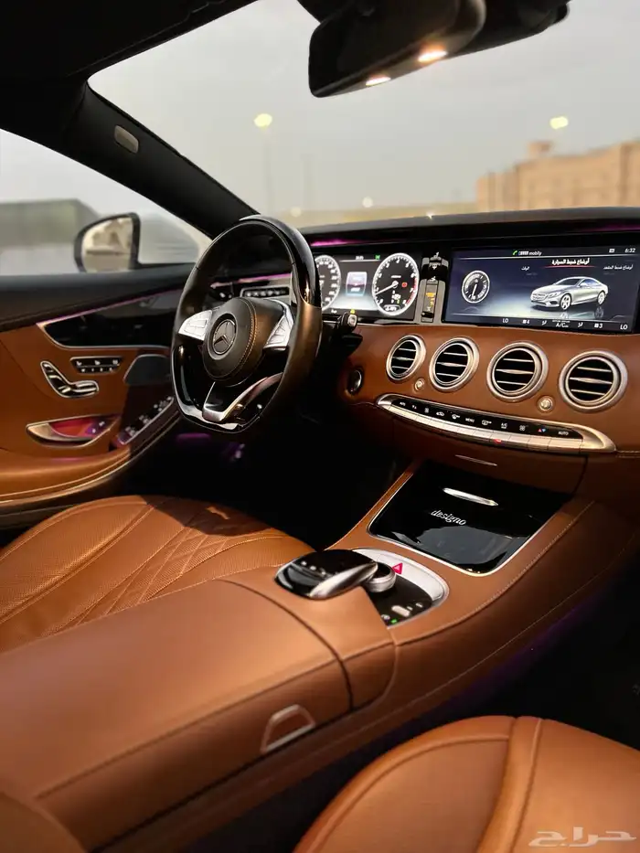 مرسيدس S500 كوب قمة النظافة 2015 ممشى قليل بحالة الوكالة 42
