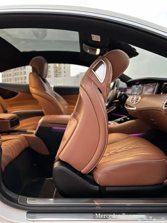 مرسيدس S500 كوب قمة النظافة 2015 ممشى قليل بحالة الوكالة 46
