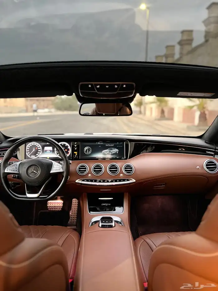 مرسيدس S500 كوب قمة النظافة 2015 ممشى قليل بحالة الوكالة 33