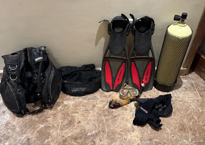 عدة أدوات غوص Diving اسطوانة أوكسجين و بي سي دي BCD 0