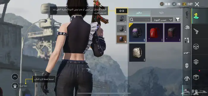 حساب ببجي مقابل فري فاير 17