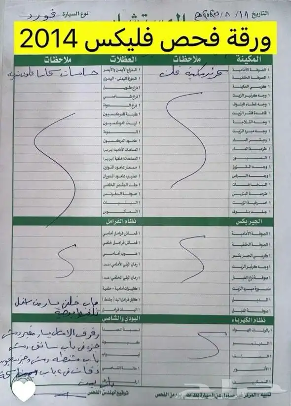 فورد فليكس 2014 ممشى 222000 20