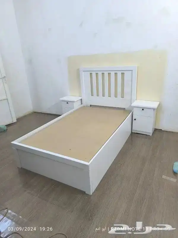 سرير خشب نفر نوص 1