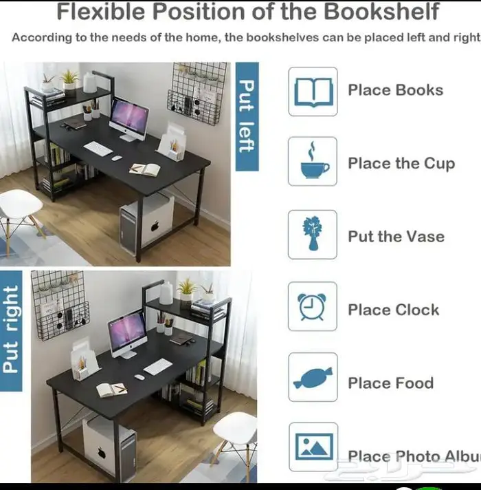 طاولة مكتب منزلية للمكتب وغيرة وللكتابة بأسلوب بسبط 3