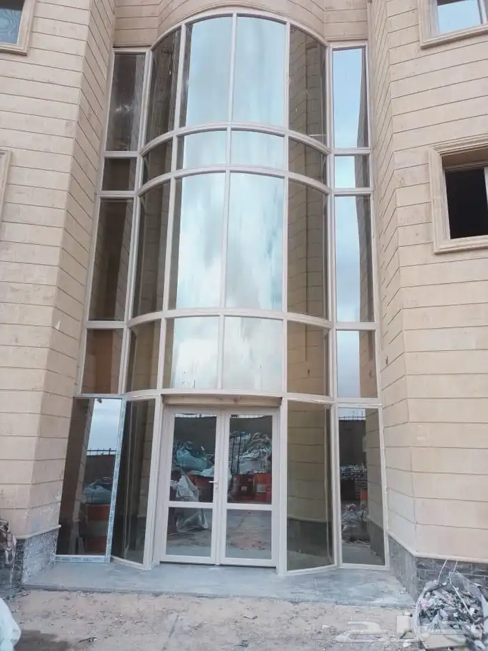 نوافذ وأبواب UPVC المنيوم ابواب WPC 8
